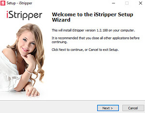 iStripper step 1 welcome